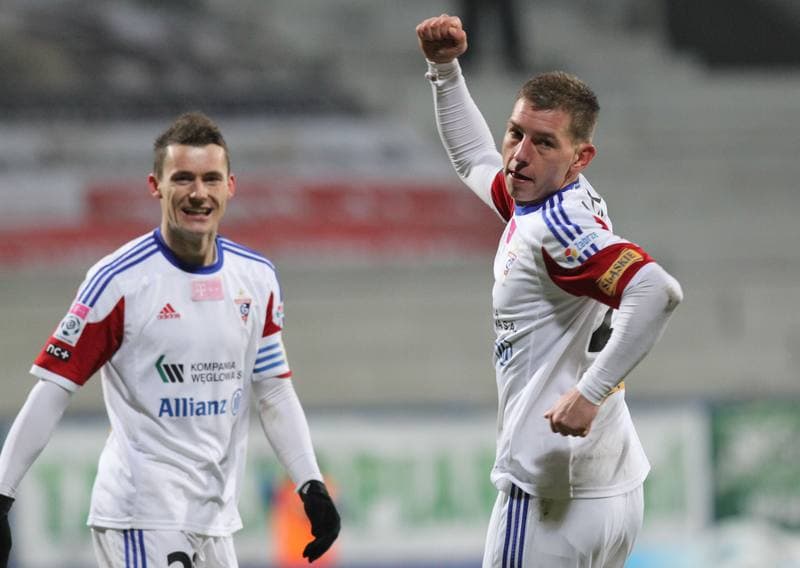 Football. T-Mobile Ekstraklasa. Gornik Zabrze - Widzew Lodz. 03.12.2013