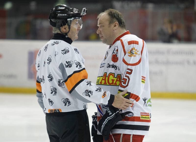 Ice Hockey. Hokej z Gwiazdami. Reprezentacja Hokejowa Artystow - Motorosportowcy. 18.01.2014