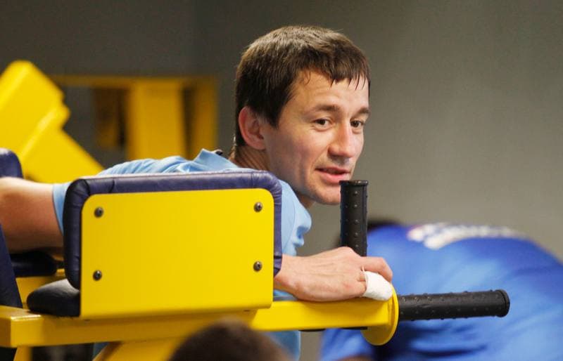 Football. Termalica Bruk-Bet Nieciecza. Training. 30.01.2014