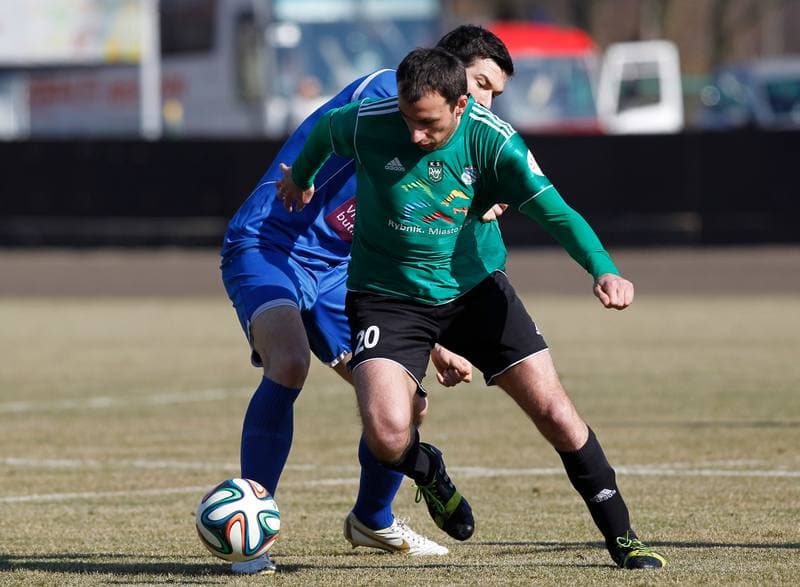 Football. Sparing. Energetyk ROW Rybnik - Rakow Czestochowa. 01.03.2014