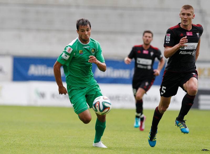 Football. Sparing. Gornik Zabrze - GKS Katowice. 12.07.2014