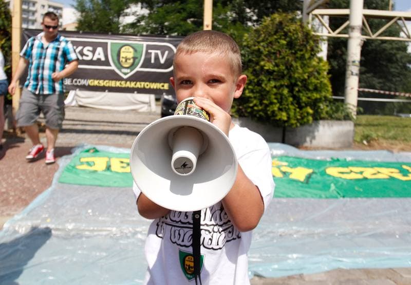 Football. GKS Katowice. Press Conference. 26.07.2014