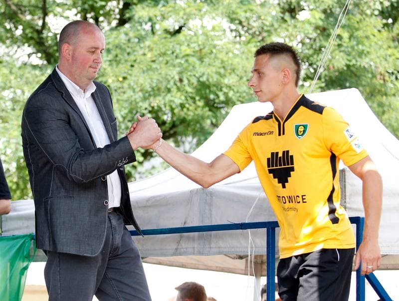 Football. GKS Katowice. Press Conference. 26.07.2014