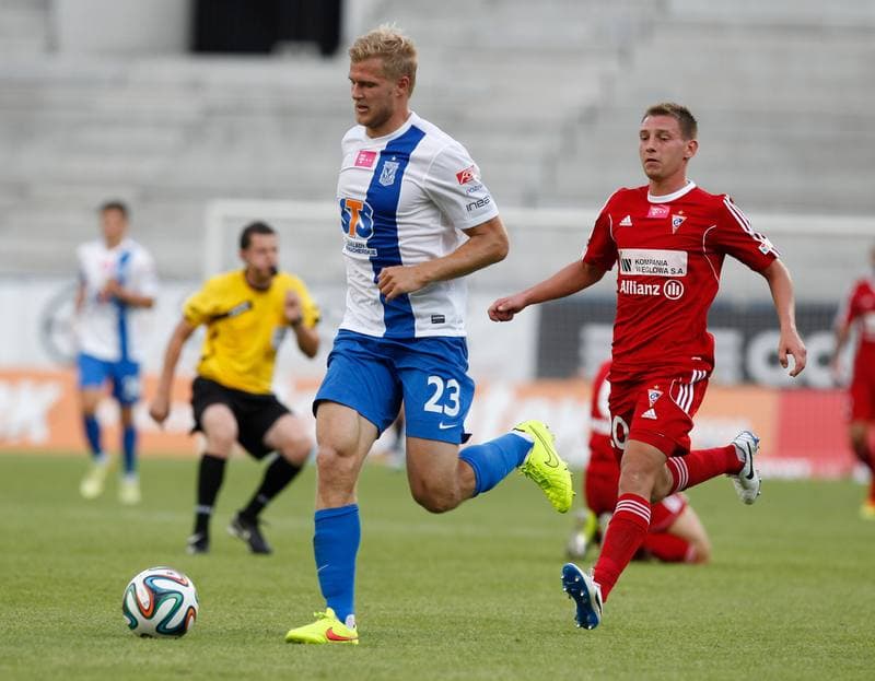 Football. T-Mobile Ekstraklasa. Gornik Zabrze - Lech Poznan. 27.07.2014