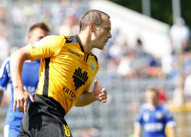 Football. I Liga. Miedz Legnica - GKS Katowice. 10.08.2014