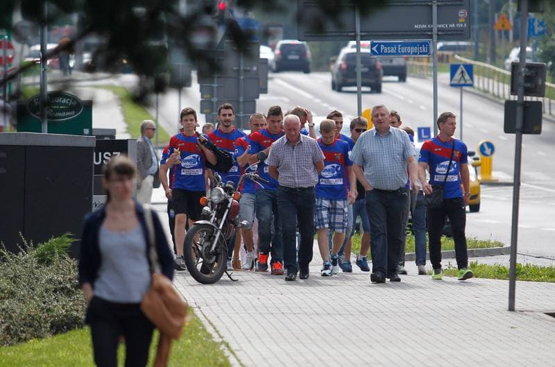 Football. Odra Wodzislaw. Press Conference. 15.09.2014