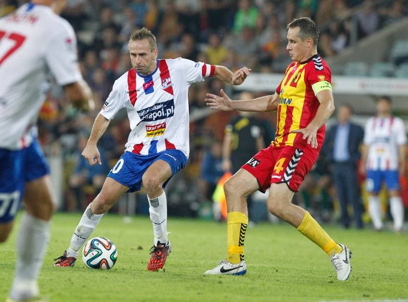 Football. T-Mobile Ekstraklasa. Korona Kielce - Podbeskidzie Bielsko Biala. 15.09.2014