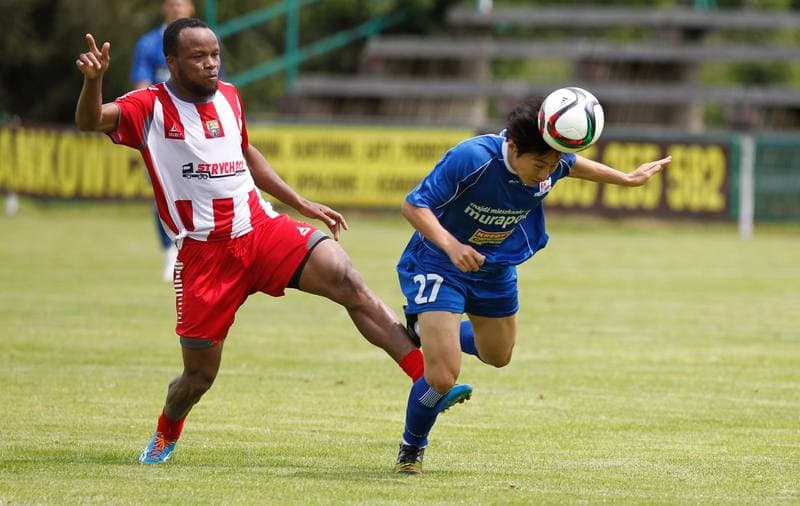 Football. Sparing. Podbeskidzie Bielsko Biala - LZS Piotrowka. 24.06.2015
