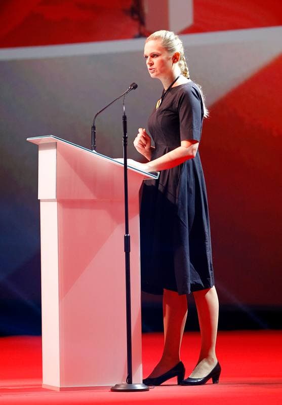 Dorota Gardias. Leszek Miller. Press Conference. 17.10.2015