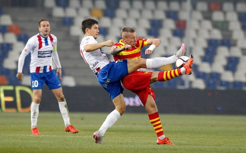 Football. PKO BP Ekstraklasa. Podbeskidzie Bielsko Biala - Jagiellonia Bialystok. 02.11.2015