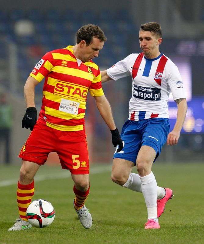 Football. PKO BP Ekstraklasa. Podbeskidzie Bielsko Biala - Jagiellonia Bialystok. 02.11.2015