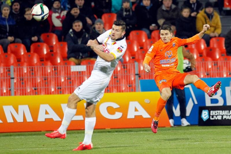 Football. PKO BP Ekstraklasa. Termalica Bruk-Bet Nieciecza - Jagiellonia Bialystok. 16.12.2015