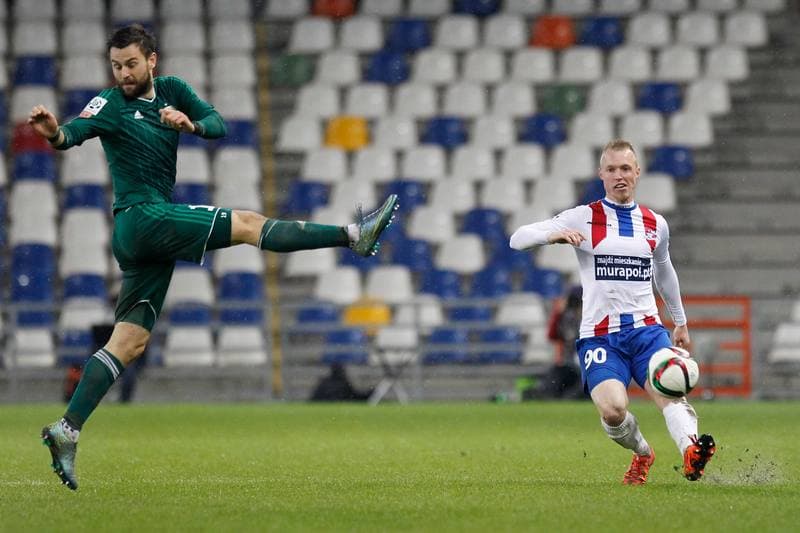 Football. PKO BP Ekstraklasa. Podbeskidzie Bielsko Biala - Slask Wroclaw. 21.12.2015