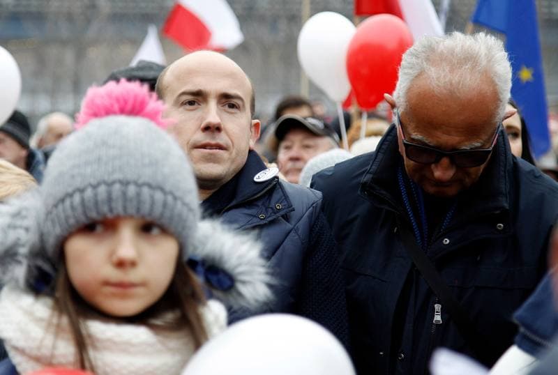 Manifestacja KOD. Katowice. 09.01.2016