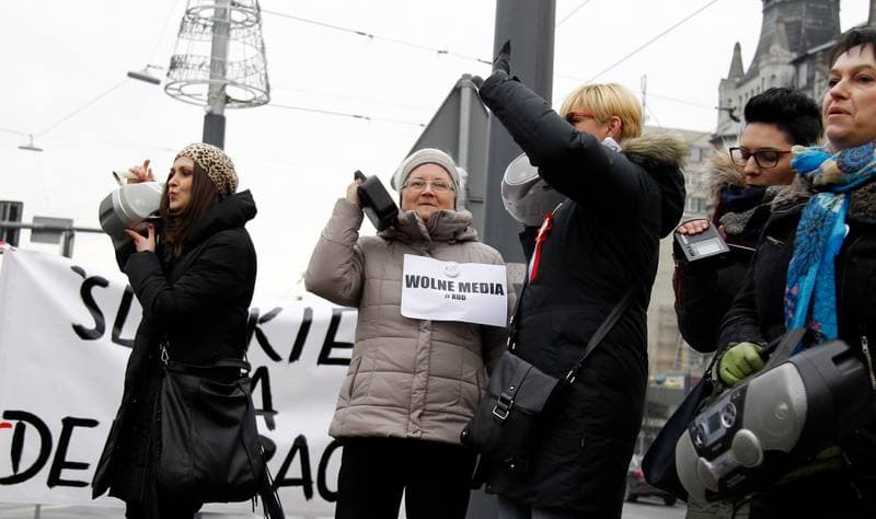 Manifestacja KOD. Katowice. 09.01.2016