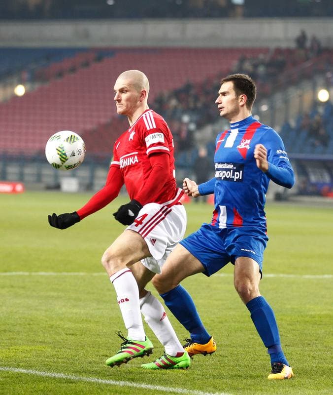 Football. PKO BP Ekstraklasa. Wisla Krakow - Podbeskidzie Bielsko Biala. 27.02.2016