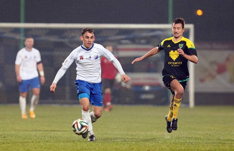 Football. I Liga. MKS Kluczbork - GKS Katowice. 12.03.2016