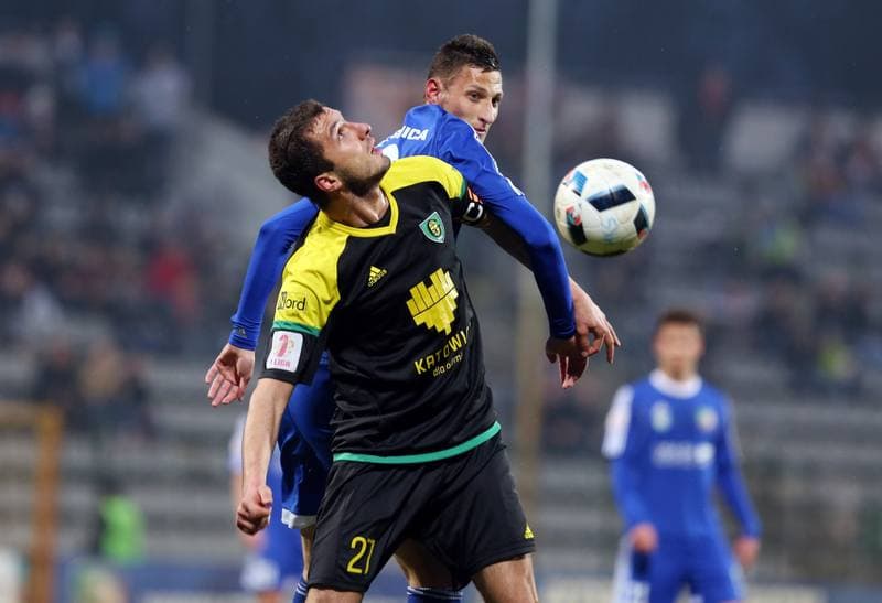 Football. I Liga. Miedz Legnica - GKS Katowice. 25.03.2016