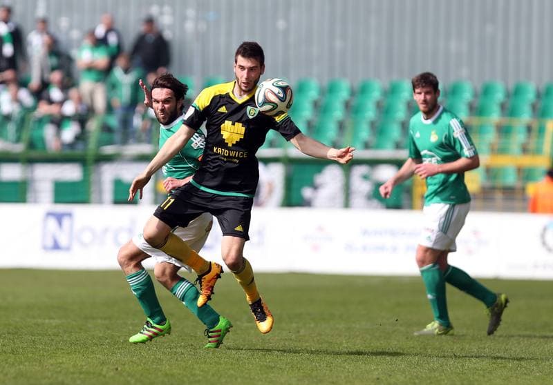 Football. I Liga. GKS Katowice - GKS Belchatow. 03.04.2016