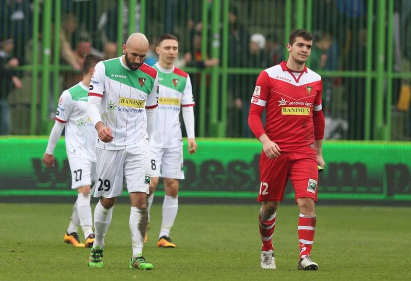 Football. I Liga. GKS Belchatow - Zaglebie Sosnowiec. 10.04.2016