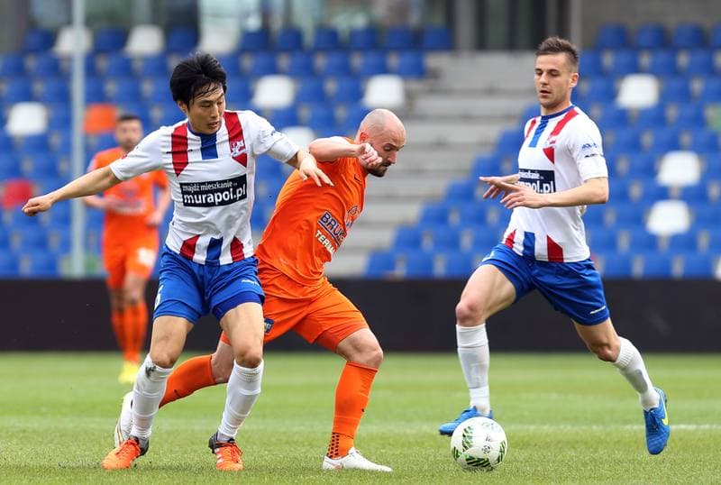 Football. Ekstraklasa. Podbeskidzie Bielsko-Biala - Termalica Bruk-Bet Nieciecza. 17.04.2016