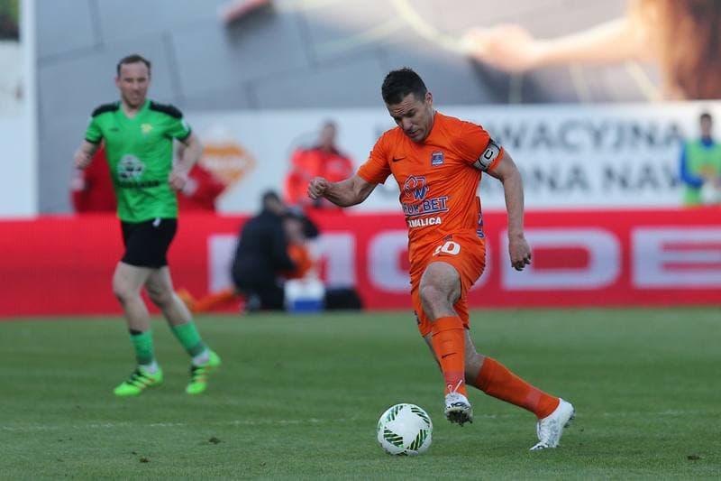 Football. Ekstraklasa. Termalica Bruk-Bet Nieciecza - Gornik Leczna. 30.04.2016