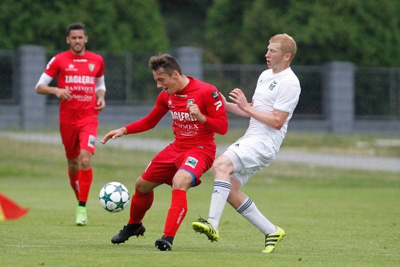 Football. Sparing. Zaglebie Sosnowiec - MFK Karvina. 05.07.2017