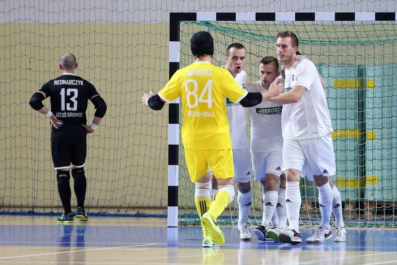 Futsal. Ekstraklasa. AZS US Katowice - Rekord Bielsko-Biala. 25.10.2017