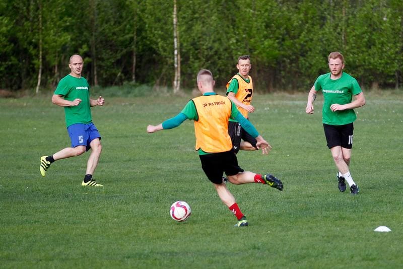 Football. Victoria 1918 Jaworzno. Training. 25.04.2018