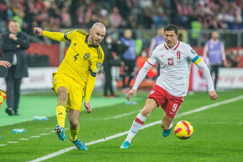 Football. FIFA World Cup Qualifiers. Poland - Sweden. 29.03.2022