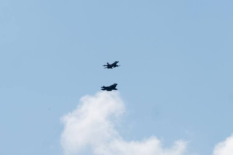 Ceremonial Flyover of F35 Fighter. Krakow. 12.06.2026