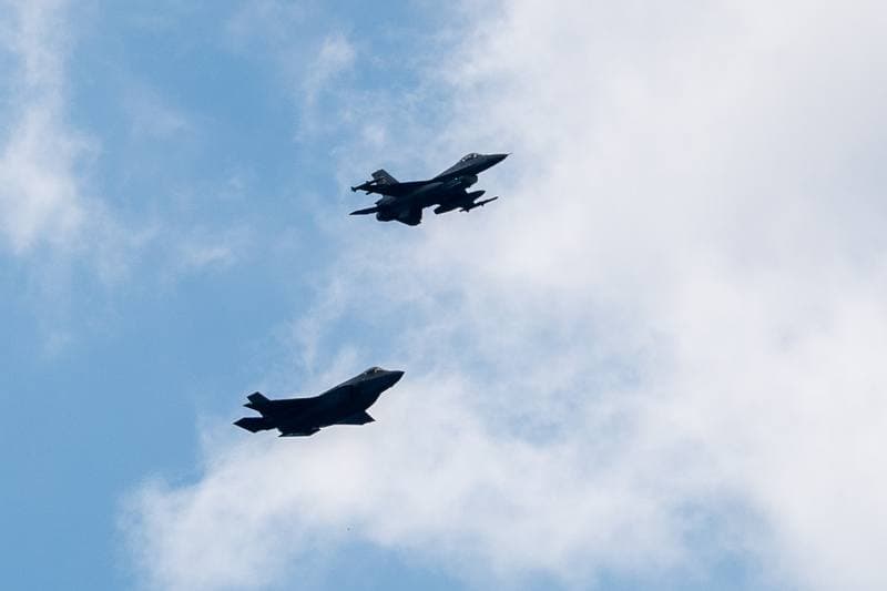 Ceremonial Flyover of F35 Fighter. Krakow. 12.06.2026
