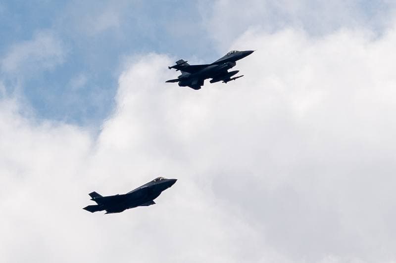 Ceremonial Flyover of F35 Fighter. Krakow. 12.06.2026