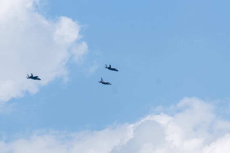 Ceremonial Flyover of F35 Fighter. Krakow. 12.06.2026