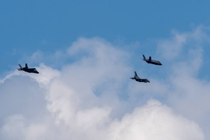 Ceremonial Flyover of F35 Fighter. Krakow. 12.06.2026