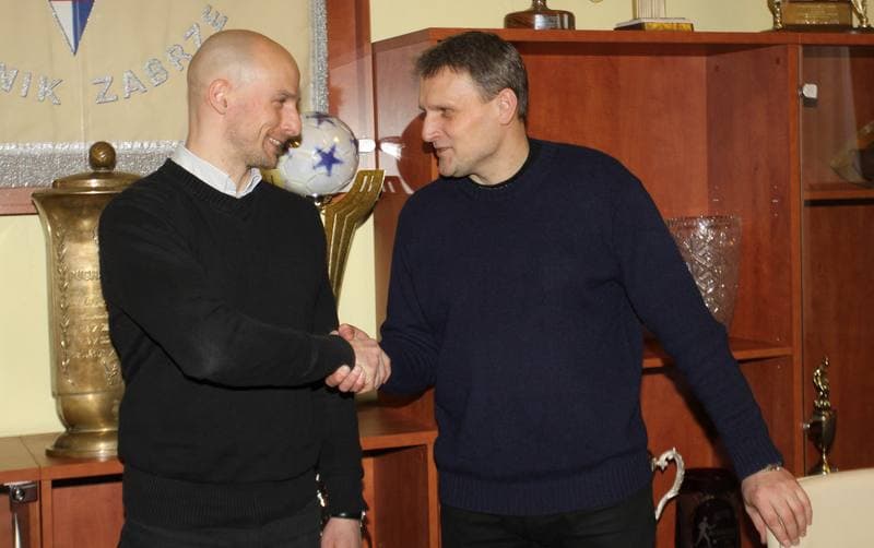 Football. Gornik Zabrze. Press Conference. 18.02.2011