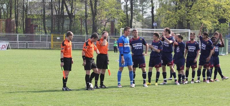 Football. I liga. Odra Wodzislaw - Kolejarz Stroze. 23.04.2011