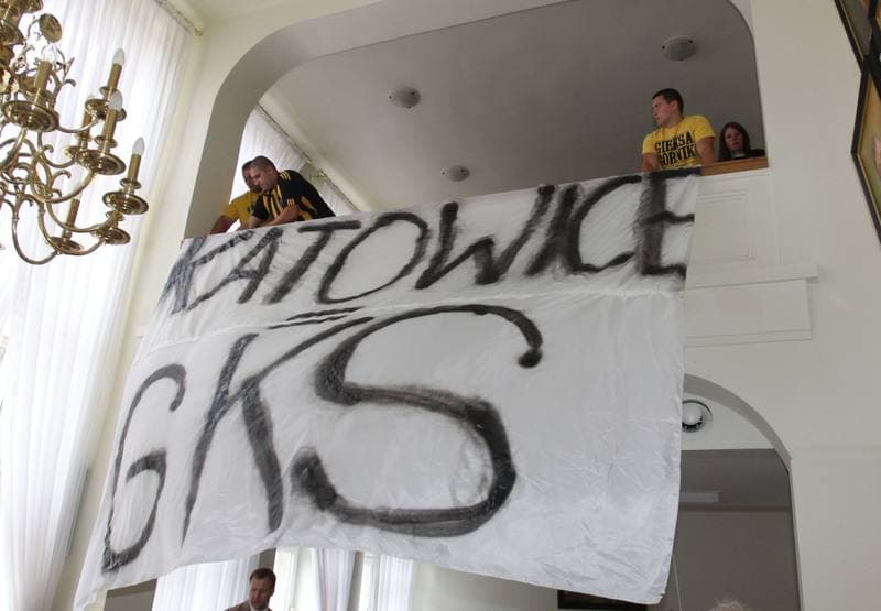 Football. GKS Katowice. Press Conference. 25.07.2012