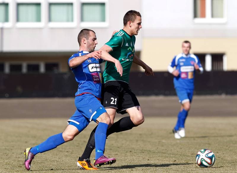 Football. Sparing. Energetyk ROW Rybnik - Rakow Czestochowa. 01.03.2014