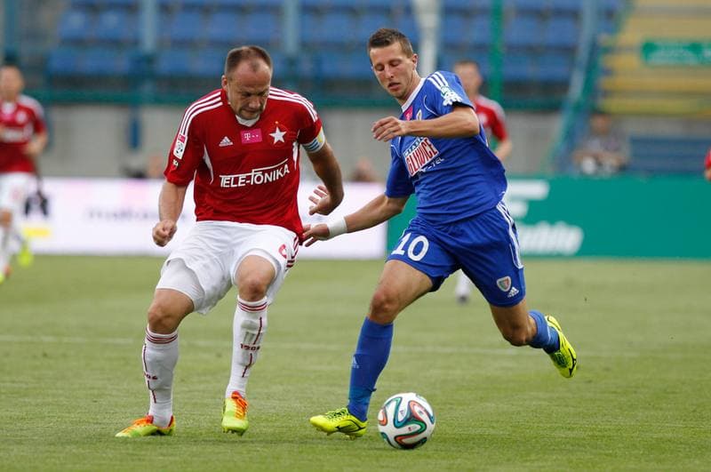Football. T-Mobile Ekstraklasa. Wisla Krakow - Piast Gliwice. 28.07.2014