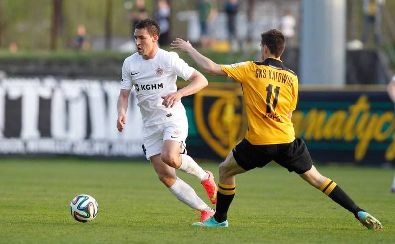 Football. I Liga. GKS Katowice - Zaglebie Lubin. 25.04.2015