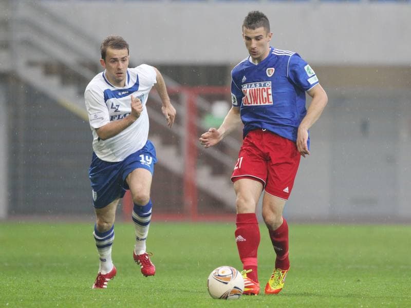 Football. I liga. Piast Gliwice - Flota Swinoujscie. 04.05.2012