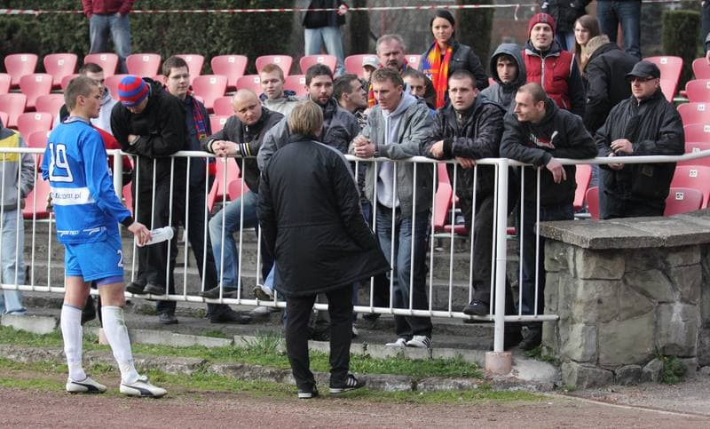 Football. I liga. Odra Wodzislaw Slaski - GKP Gorzow Wielkopolski. 09.04.2011