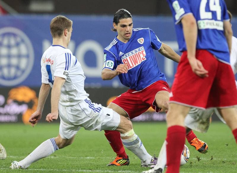 Football. I liga. Piast Gliwice - Olimpia Elblag. 18.04.2012
