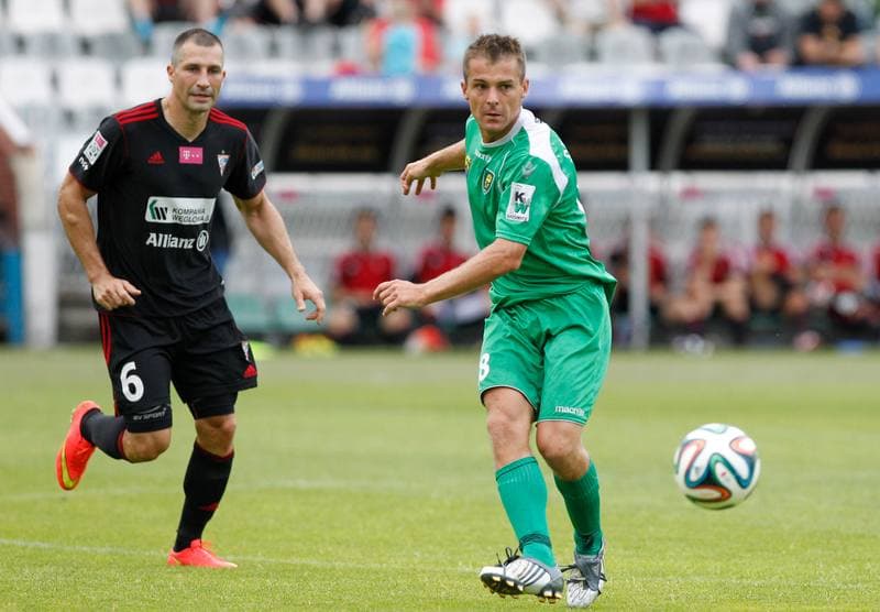 Football. Sparing. Gornik Zabrze - GKS Katowice. 12.07.2014