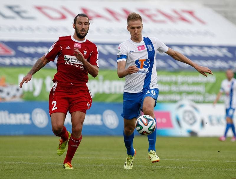 Football. T-Mobile Ekstraklasa. Gornik Zabrze - Lech Poznan. 21.07.2014