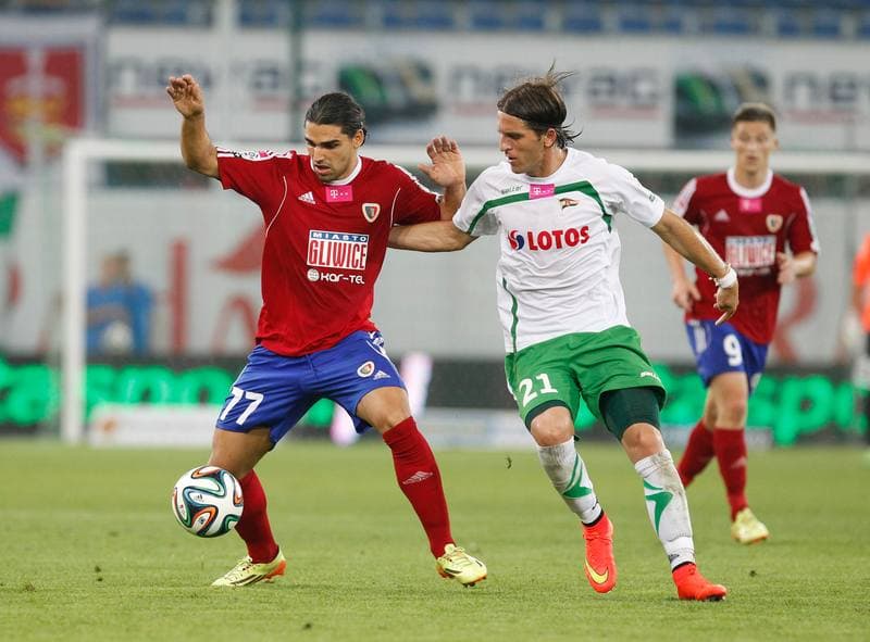 Football. T-Mobile Ekstraklasa. Piast Gliwice - Lechia Gdansk. 01.08.2014