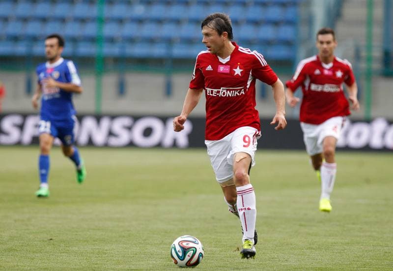 Football. T-Mobile Ekstraklasa. Wisla Krakow - Piast Gliwice. 28.07.2014
