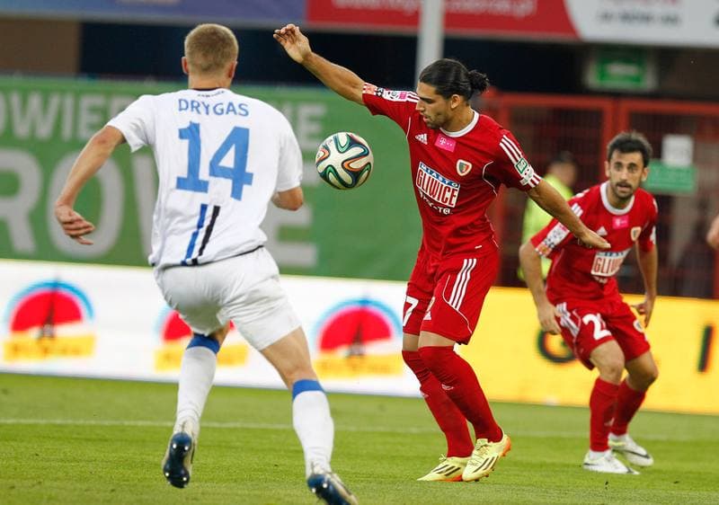 Football. T-Mobile Ekstraklasa. Piast Gliwice - Zawisza Bydgoszcz. 29.08.2014
