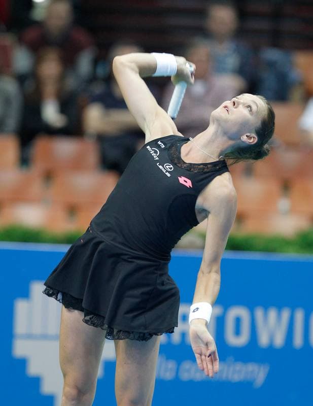 Tennis. Katowice Open. Agnieszka Radwanska - Klara Koukalova. 10.04.2015